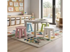 relaxdays Kindersitzhocker Grün