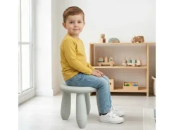 relaxdays Kindersitzhocker Weiss