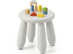 relaxdays Kindersitzhocker Weiss