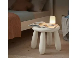 relaxdays Kindersitzhocker Weiss