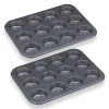 relaxdays Muffin Backform 2 x 12 Mulden