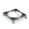 relaxdays Pflanzenroller Silber/Grau