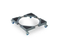 relaxdays Pflanzenroller Silber/Grau