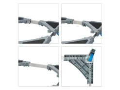 relaxdays Pflanzenroller Silber/Grau