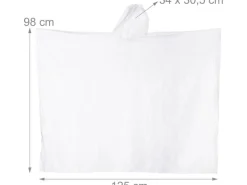 relaxdays Regenponcho 20 Stück, Transparent