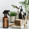 relaxdays Sprühflaschen 230 ml, Braun, 2 Stück