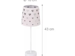relaxdays Tischlampe Herzen