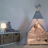 relaxdays Tischlampe Sterne Hellbraun
