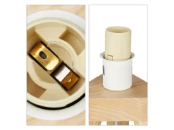 relaxdays Tischlampe Sterne Dunkelblau