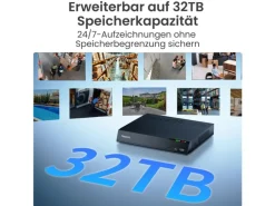 Reolink Netzwerkrekorder PR-PN8 PoE für 24/7 0 TB, 8 Kanal