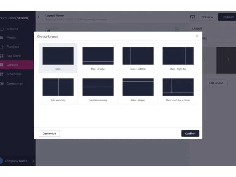 revolutionSCREEN Digital Signage Software revolutionScreen Enterprise 1 Jahr