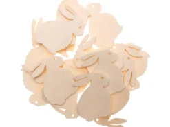 Rico Design Streudeko Hase gross 24 Stück, Nature
