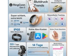 RingConn Smart Ring Gen3, Gr.8 Gold