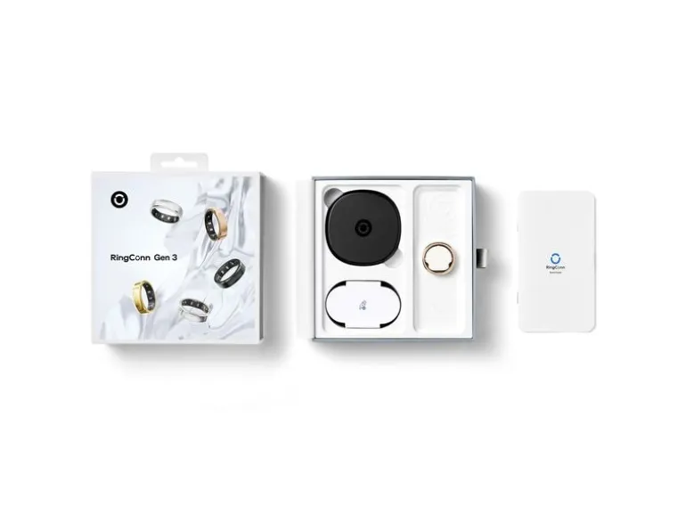 RingConn Smart Ring Gen3, Gr.10 Schwarz/Rose Gold