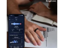 RingConn Smart Ring, Gen 2, Grösse 10, Moonlight Silver
