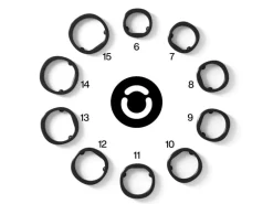 RingConn Smart Ring Gen 3 Sizing Kit Weiss/Schwarz