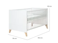 roba Kombi-Kinderbett 70 x 140 cm Weiss
