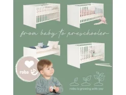 roba Kombi-Kinderbett 70 x 140 cm Weiss