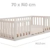 roba Montessori Bodenbett für Kinder 70 x 140 cm