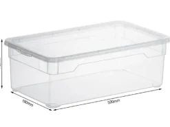 Rotho Aufbewahrungsbox Lady Shoe Transparent, 4 tlg.