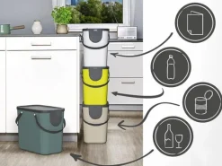 Rotho Recyclingbehälter Albula 25 l, Anthrazit