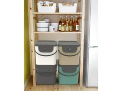 Rotho Recyclingbehälter Albula 40 l, Anthrazit