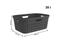 Rotho Wäschekorb  Jona 39 l, Anthrazit