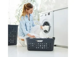 Rotho Wäschekorb  Jona 39 l, Anthrazit