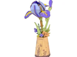 Rowood Bausatz Purple Iris 3D-Holzpuzzle lila Schwertlilie