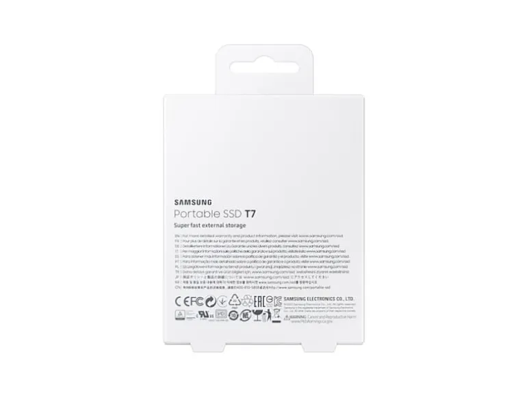 Samsung Externe SSD Portable T7 Non-Touch, 2000 GB, Indigo