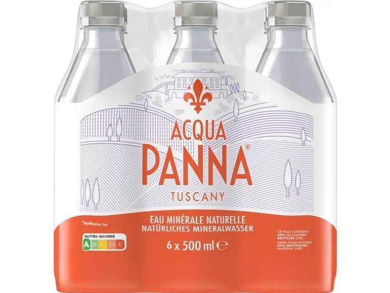 San Pellegrino Acqua Panna Wasser ohne Kohlensäure 6 x 0.5 l