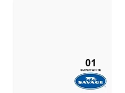 Savage Hintergrund Papier 1.35 x 11 m Super White