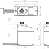 Savöx Micro Servo SH-0255MG+ 3.9 kg, 0.13 s, Digital
