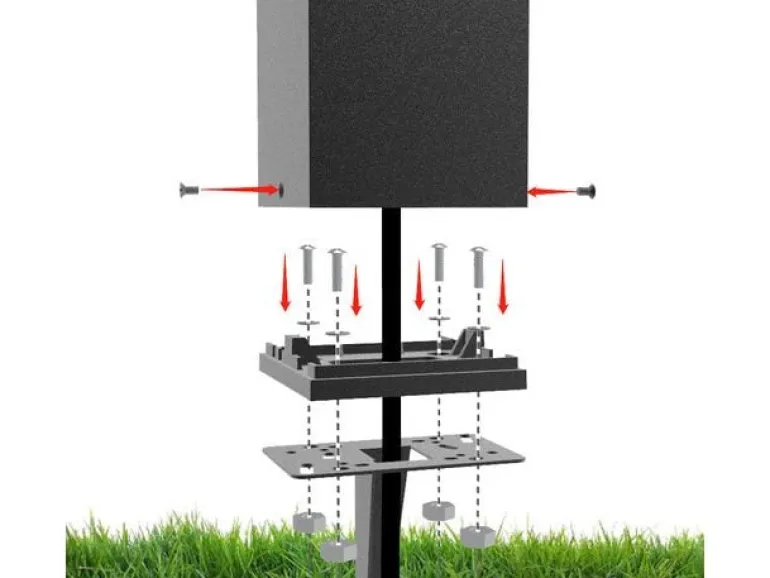 Schönenberger Cuneo Universal Erdspiess für Energiesäule 6 x 10 x 18 cm