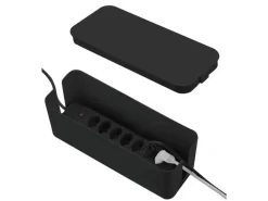 Schönenberger Kabelbox mit Steckerleiste 7x T13, Schwarz