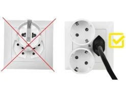 Schönenberger Reiseadapter T12 / Schuko NO BLOCK