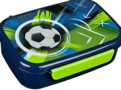 Scooli Lunchbox Fussball Dunkelblau