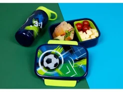 Scooli Lunchbox Fussball Dunkelblau