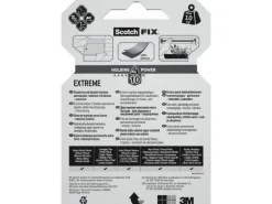 Scotch Doppelseitiges Klebeband Fix Extreme 19 mm x 1.5 m, Weiss