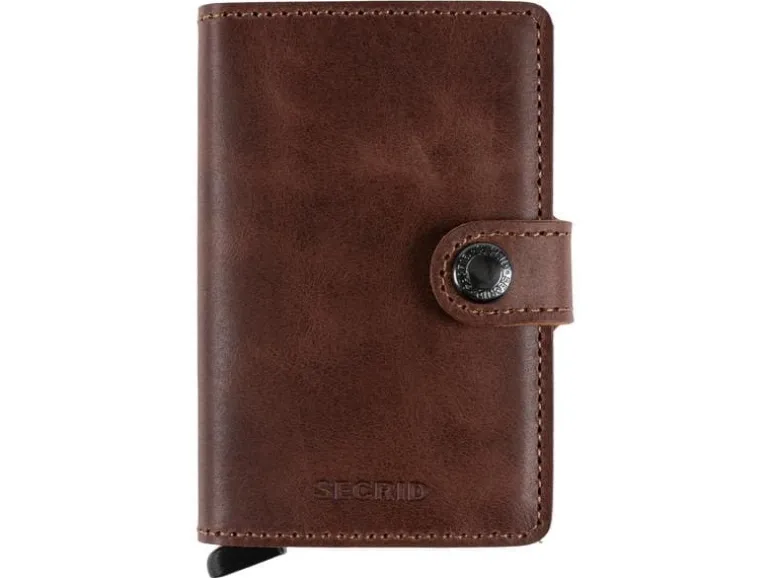 SECRID Portemonnaie Miniwallet Vintage Braun