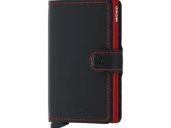 SECRID Portemonnaie Miniwallet Matte Black/Red