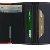 SECRID Portemonnaie Slimwallet Matte Nightblue Orange