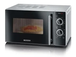 Severin Mikrowelle mit Grill MW 7875 Schwarz/Silber