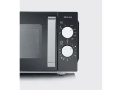 Severin Mikrowelle mit Grill MW 7762 Schwarz/Silber