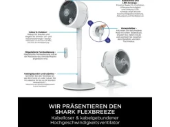 Shark Standventilator FlexBreeze Weiss