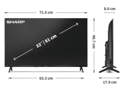 Sharp TV 32HF2265E 32", 1366 x 768 (WXGA), LCD