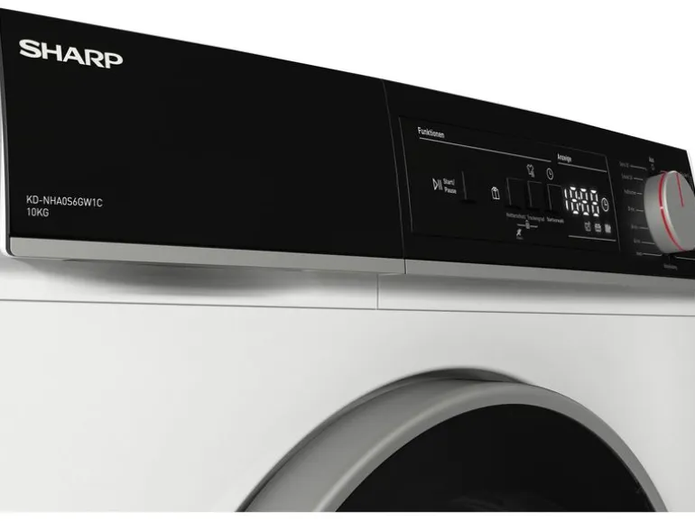 Sharp Wäschetrockner KD-NHA0S6GW1C 10 kg Weiss Rechts