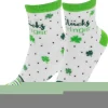 Sheepworld Socken Frauen Glücks Bringer 36 - 40, Grün/Weiss