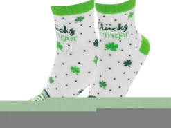 Sheepworld Socken Frauen Glücks Bringer 36 - 40, Grün/Weiss