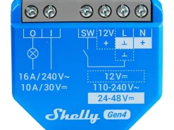 Shelly WLAN-Schaltaktor Plus 1 Gen4 WiFi-Switch Blau, 16 A